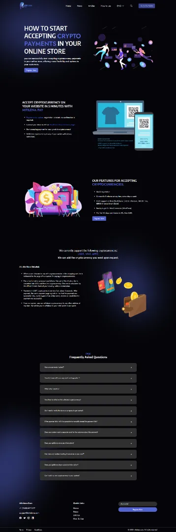 NFTive landing page